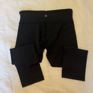 Lululemon Wunder Under Crop Leggings Black Size 6